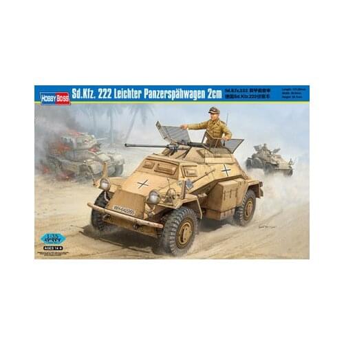 Hobby Boss #82442 1/35 SDKFZ 222 Leichter 2cm Panzerspahwagen Model Kit NEW hobbyboss