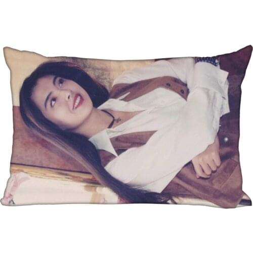 35x45cm Pillowcase Joey Wong Rectangle Silk Pillowcases Bed Home Living Room Pillow Covers One Side Custom gift