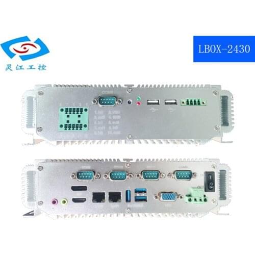 Small server rack I5 2.4GHZ 32G SSD Fanless Industrial PC With 4 COM 4 USB 3.0 1037U Processor