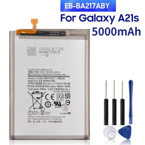 Yelping EB-BA217ABY Phone Battery For Samsung Galaxy A21s SM-A217F/DS SM-A217M/DS SM-A217F/DSN 5000mAh With Free Tools