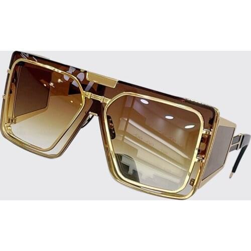 Oversized Top Clear Mens Sunglasses Classic Vintage Sqaure Large Frame Eyewear For Ladies Polarized Fashion Shades Glasses