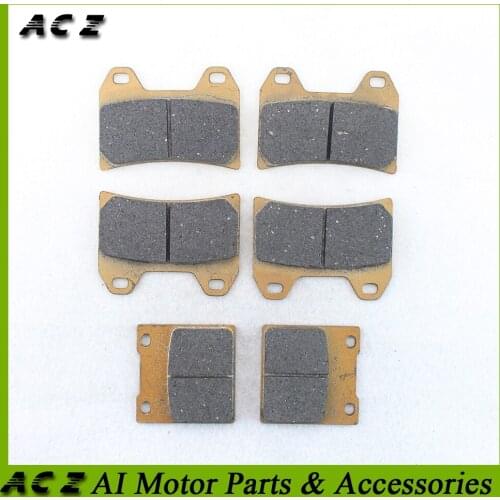 ACZ Motorcycle Replacement Brake Parts Front+Rear Brake Pads Set Disc Carbon Brake Pad For Suzuki GSX400 GSX1200 FSW/FSX Inazuma