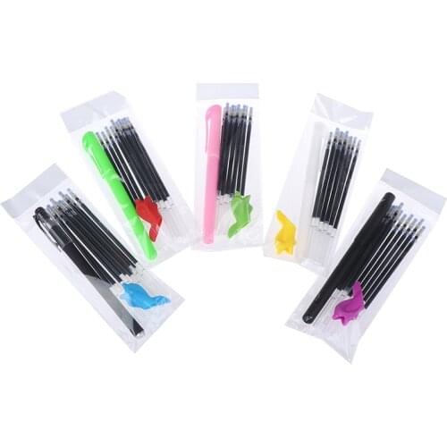 Plastic Pen Auto Ink Erasable Pen Refills Kit Disappear Ink Ball Point Pen within 5 Minutes High Quality New Arrival 2021