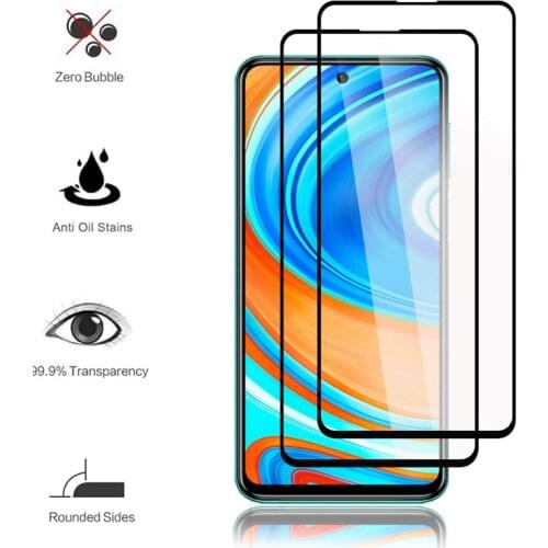 2PCS Tempered Glass Film For Xiaomi Mi 10T Lite Poco M3 X3 NFC Redmi Note 9S 8T 6 7 8 9 Pro 6A 7A 8A Dual 9A 9C Screen Protector