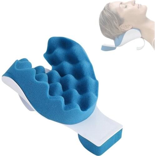 Shoulder Pain Relief Support Pillow and Relaxation Device Memory Sponge Head and Neck Tension Release Pillow