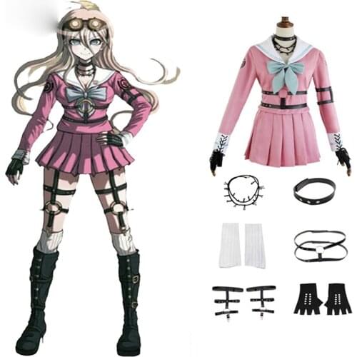 Dropshipping Halloween Anime custom made Cosplay Costume Danganronpa V3: Killing Harmony Iruma Miu Rabbit Uniform
