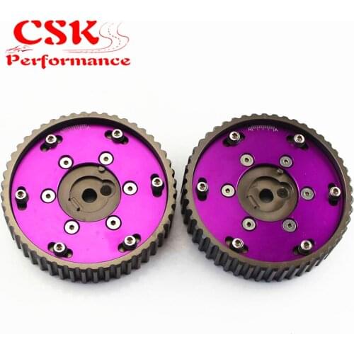 Adjustable CAM GEAR GEARS Pulley for BMW E21 E28 E30 E34 E36 318i ( 2pcs) purple