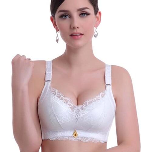 Sexy Push Up bra Minimizer Lace Busty Bra For Women Full wireless Womens Lace Bra gather breast lovely bra 32 34 36 38 A B cup