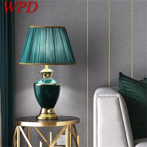 WPD Ceramic Table Lamps Copper Desk Light Home Decoration for Living Room Dining Room Bedroom