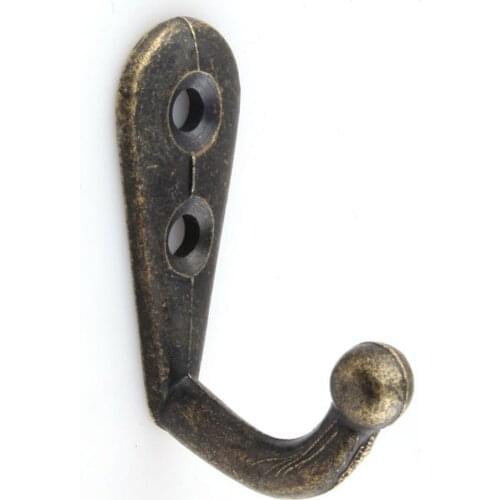 10pcs Antique Bronze Wall Hooks Hanger for Clothes Coat Hat Bags Towel Home Decor