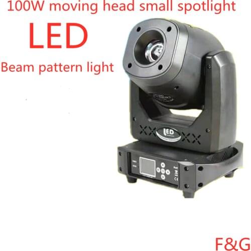 100W 7 colors + 8 Gobos LED spotlight DMX 512 moving head stage lighting focus 5 prism effect