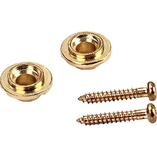 2PCS Copper Round String Trees Retainers For Electric Guitar