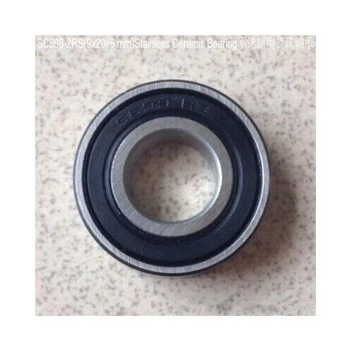 20pcs SC699-2RS stainless steel Hybrid SI3N4 ceramic ball bearing 9*20*6 mm Bicycle hub bearings