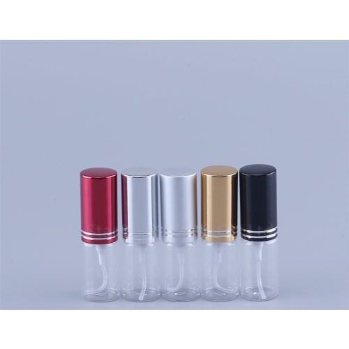 200pcs 5ml Refillable Perfume Spray Bottle Aluminum Spray Atomizer Portable Travel Cosmetic Container Perfume Bottles