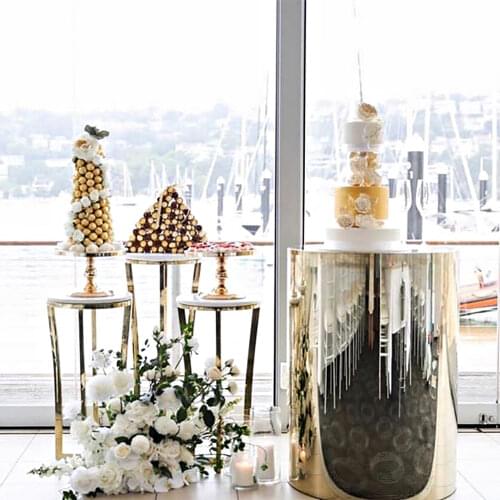 3pcs a set gold cake stand cake plinth/cake table /party dessert table