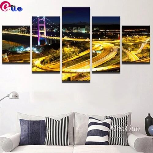 5D Diy Diamond Painting 5 Panel Dental Teeth X-Ray Dentist Painting Health Medicine Pictures Full Drill Embroidery Mosaic Decor