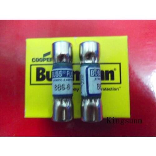 Free shipping 5pcs BBS-6 fuse ceramic BUSSMANN 10X35 6A 600V original genuine product