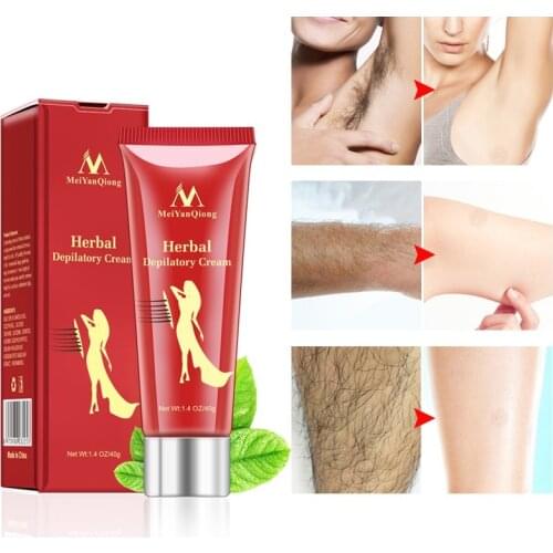 Herbal Painless Hair Removal Cream Hair Removal Depilatory Cream Waterproof For Body Leg Armpit 2019