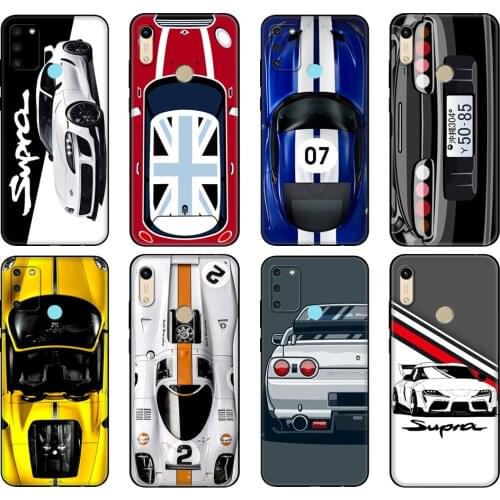 Black tpu Case For Honor 8a Prime 8s 9 10X Lite 9A 9C 9X Premium Pro 9S Case Cover luxury cool sports car