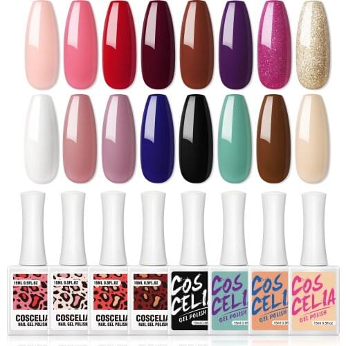 COSCELIA 15ml Gel Polish UV LED Lamp Hybrid Semi Permanent Vernis UV Gel Design For DIY Manicure For Nails