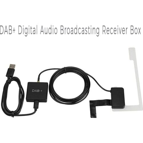 DAB+ Digital Audio Broadcasting Receiver Box USB Adapter Digital Radio Antenna Tuner FM Transmission for Android 5.1 and Above