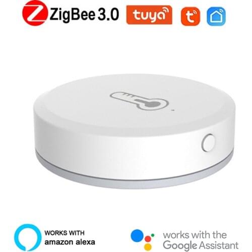 Tuya ZigBee3.0 Temperature And Humidity Sensor Battery Powered Works With Tuya Zigbee Hub With Alexa Google Assistant Smart Home