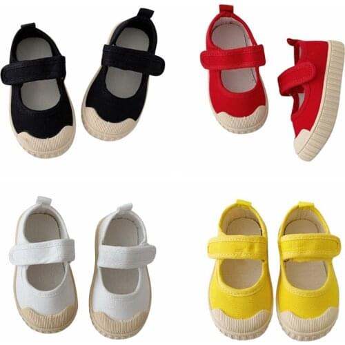 Kids Canvas Shoes Soft Bottom Girls Casual Shoes Autumn Children Walking Shoes