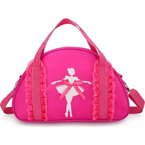 Girl Lovely Printing Tutu Crossbody Bags Large Capacity Children Ballet Dance Handbags Gymnastic Sport Package