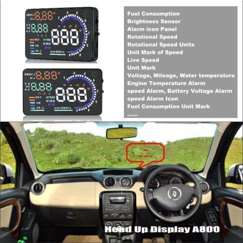 Special Car HUD Head Up Display For Renault Duster - Reflect your car information onto windshield to avoid speeding infringement
