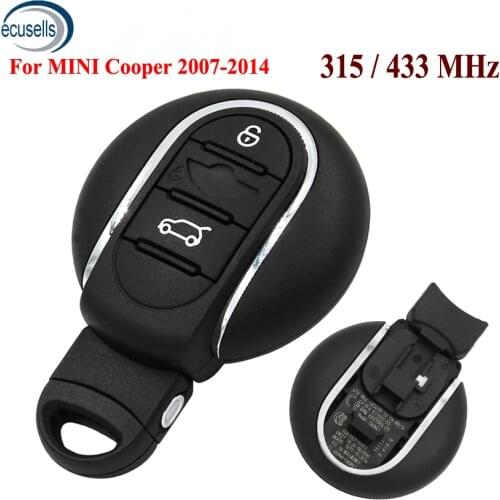 Remote Car Key Fob Smart keyless Entry 315MHz 433MHz for BMW MINI Cooper 2014 2015 2016 2017 with insert key