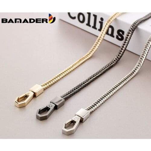DIY Gold/Silver/Gun Black Bag Strap BAMADER Replacement Purse Metal Chain Straps Crossbody Chain Belts Bag Handles Accessories