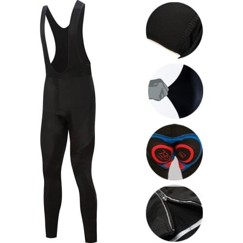 Cycling Long Trousers 2019 Hight Quality 9D Padded Bicycle Bib Pants Gel Pad Bike Tights MTB cycling pants full black Racing