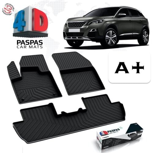 FOR PEUGEOT 3008 GT-LINE BRAND CAR RUBBER MAT INTERIOR ACCESSORIES ANTI-SLIP SOLES CARPET LUGGAGE 2016 2017 2018 2019 2020 2021 MODEL