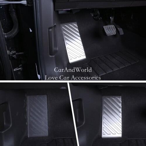 For Volkswagen VW Teramont Atlas 2017-2021 Stainless Steel Rest Pedal Cover Foot Brake Clutch Pedals Trims Car Accessories