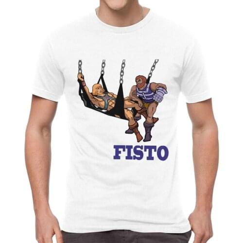 Fisto He-Man Masters Of The Universe Tshirts Men Tee Tops Cotton T Shirt Short Sleeve Skeletor 80s She-Ra Beast Eternia T-shirt