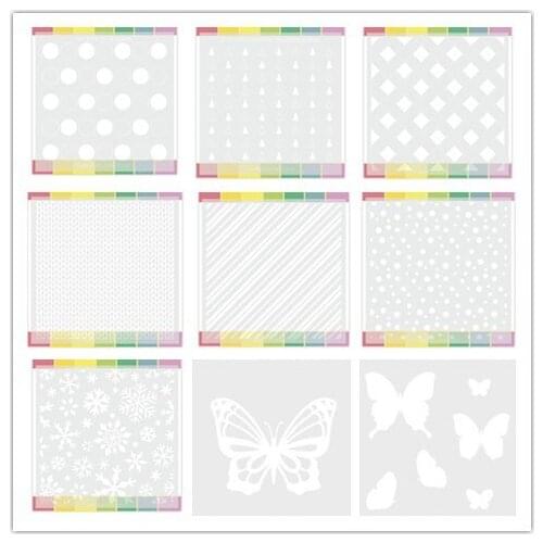 Background stencils for DIY Scrapbooking/Card Making/Kids Christmas Fun Decoration Supplies