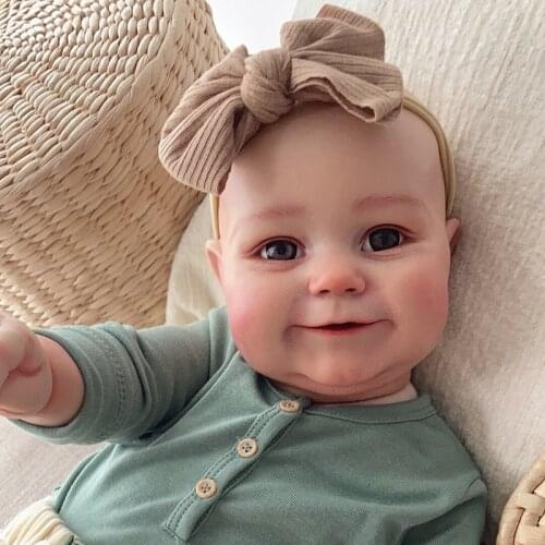 60CM Huge Size Finished Doll Pouplar Maddie Reborn Toddler Girl Doll Soft Cuddle Body Handmade Doll Bonecas Bebe Toys Gifts