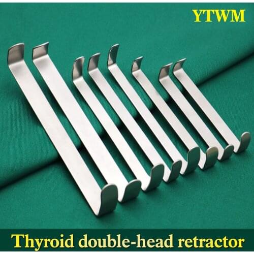 Skin tissue hook thyroid surgery hook double-headed plate right angle oral hook large medium small