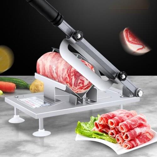 Kitchen Tools Meat Slicing Machine Alloy+Stainless Steel Household Manual Thickness Adjustable Meat and Vegetables Slicer Gadget