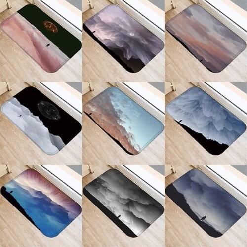 Kitchen Mat Entrance Doormat Bedroom Hallway Floor Decoration Carpet Bathroom Absorb Water Anti-slip Mat Home Sky Rugs