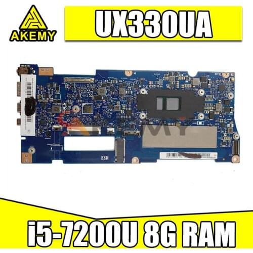 Akemy UX330UAR Laptop motherboard For ASUS UX330UAR UX330UA UX330U U3000U Mainboard i5-7200U 8G RAM