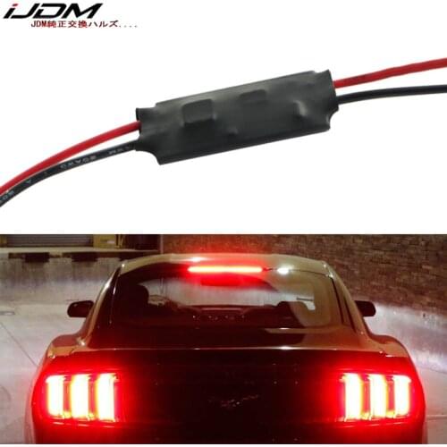 IJDM 12V Plug-N-Play Strobe Flash Module For 2015-up Ford Mustang LED Third Brake Light 3 Fast Strobe, 3 Slow Flash