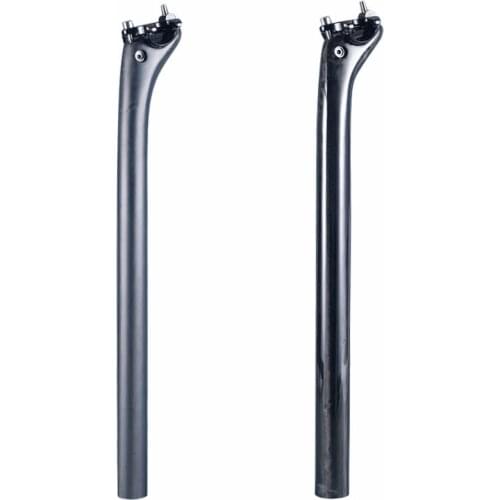 NO LOGO Matte/Glossy UD Carbon Fiber Bicycle Seatpost MTB Road Bike Parts 27.2/30.8 /31.6 *400mm 350mm Backward 20 Degrees