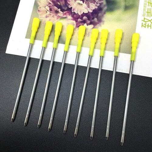 Wholesale 20pcs /pack 8.2 cm Long Black Ink Roller Pen Refill Replacement Gel Ink Pen Metal Refills PR9008