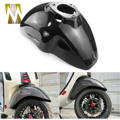 Motorcycle Front Wheel Fender Carbon Fiber Mudguard Shell Fairing Protection Accessories For Vespa Sprint Primavera 50 125 150