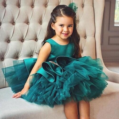 Flower Girl Dresses Elegant Flowers Kids Princess Pageant Gowns For Weddings First Communion Dress