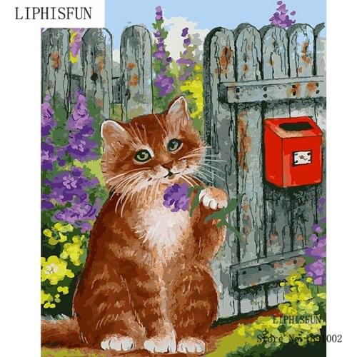 Full Square Drill 5D DIY Diamond Painting Kitten Handmade 3D Embroidery Arts Cross Stitch Mosaic Decor