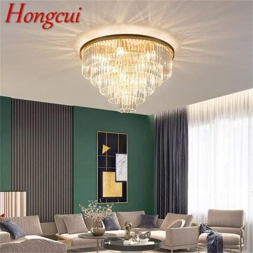Hongcui Ceiling Lights Gold Postmodern Luxury Lamps Fixtures LED Home For Living Dinning Room