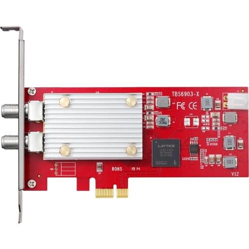TBS6903X Professional DVB-S2X tuner PCIe Card Supports CCM, ACM, VCM, Multi Input Stream, Generic stream mode