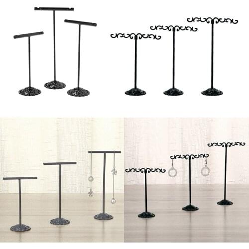 “T“ Bar Earring Display Stand -Jewellery Cabinet Window Earring Show Stand Necklace Earrings Jewelry Displays